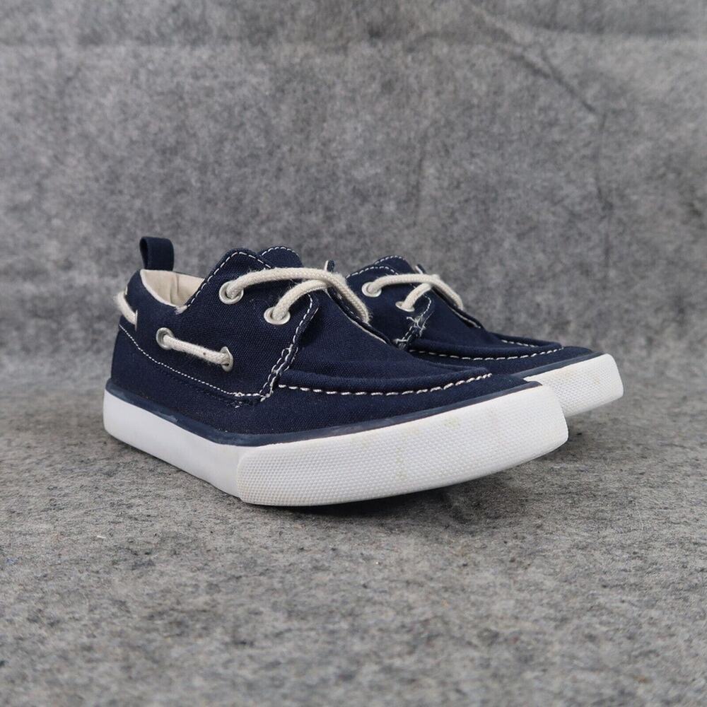 Gymboree Shoes Kids 11 Boat Sneaker Casual Lifestyle Active Fabric Blue Toddler